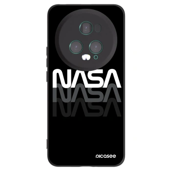 Picasee silikonowe czarne etui na Honor Magic5 Pro - NASA Triple