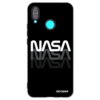 Picasee silikonowe czarne etui na Huawei Nova 3 - NASA Triple