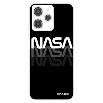 Picasee silikonowe przeźroczyste etui na Xiaomi Redmi 12 4G - NASA Triple