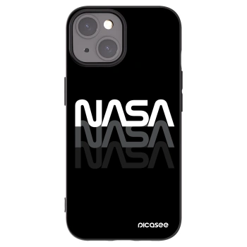 Picasee silikonowe czarne etui na Apple iPhone 15 - NASA Triple