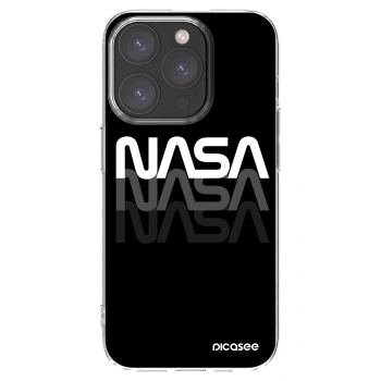 Picasee silikonowe przeźroczyste etui na Apple iPhone 15 Pro - NASA Triple