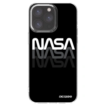 Picasee silikonowe przeźroczyste etui na Apple iPhone 15 Pro Max - NASA Triple