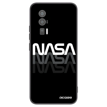 Picasee silikonowe czarne etui na Xiaomi Poco F5 Pro 5G - NASA Triple