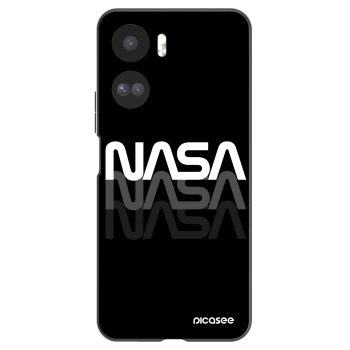 Picasee silikonowe czarne etui na Honor 90 Lite 5G - NASA Triple