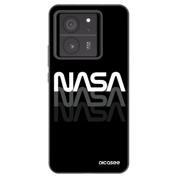 Picasee silikonowe czarne etui na Xiaomi 13T - NASA Triple