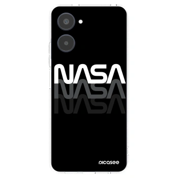 Picasee silikonowe przeźroczyste etui na Realme 10 4G - NASA Triple