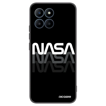 Picasee silikonowe czarne etui na Honor 70 Lite - NASA Triple