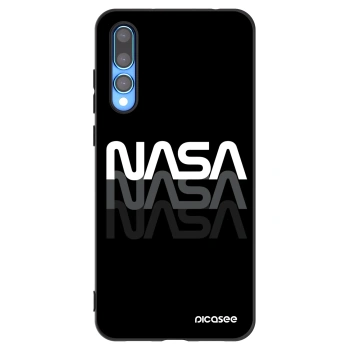 Picasee silikonowe czarne etui na Huawei P20 Pro - NASA Triple