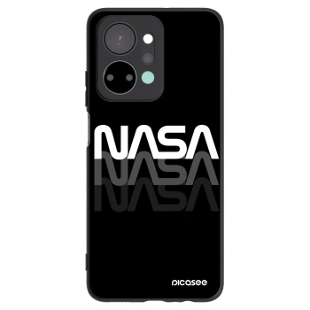 Picasee silikonowe czarne etui na Honor X7a - NASA Triple