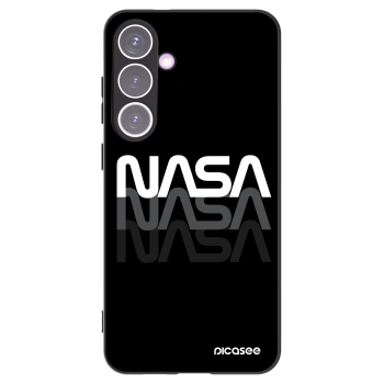 Picasee silikonowe czarne etui na Samsung Galaxy S24+ S926B 5G - NASA Triple