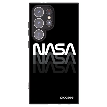 Picasee silikonowe czarne etui na Samsung Galaxy S24 Ultra S928B 5G - NASA Triple