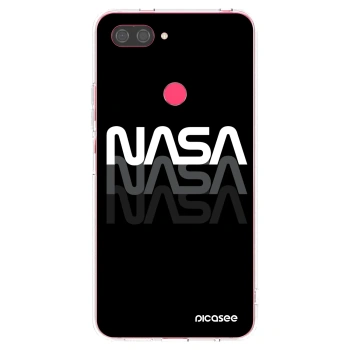 Picasee silikonowe przeźroczyste etui na Xiaomi Mi 8 Lite - NASA Triple