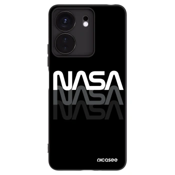 Picasee silikonowe czarne etui na Xiaomi Redmi 13C 4G - NASA Triple