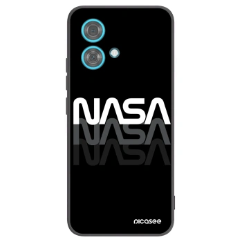 Picasee silikonowe czarne etui na Motorola Edge 40 Neo - NASA Triple