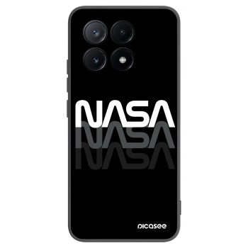 Picasee silikonowe czarne etui na Xiaomi Poco X6 Pro - NASA Triple