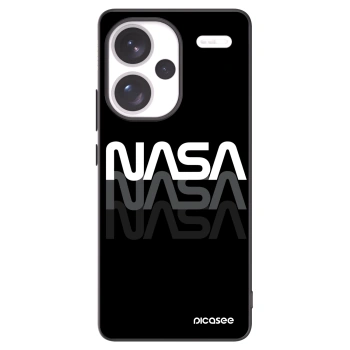 Picasee silikonowe czarne etui na Xiaomi Redmi Note 13 Pro+ 5G - NASA Triple