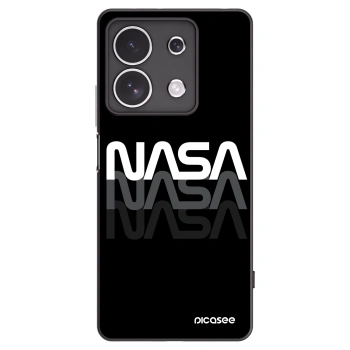 Picasee silikonowe czarne etui na Xiaomi Redmi Note 13 4G - NASA Triple