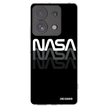 Picasee silikonowe przeźroczyste etui na Xiaomi Redmi Note 13 Pro 4G - NASA Triple