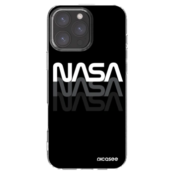 Picasee silikonowe przeźroczyste etui na Apple iPhone 16 Pro Max - NASA Triple