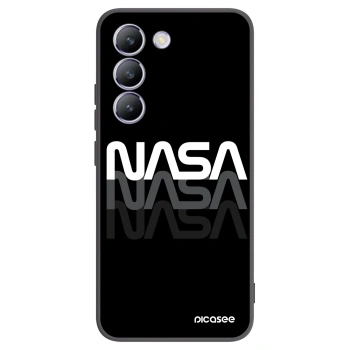 Picasee silikonowe czarne etui na Vivo V40 SE 5G - NASA Triple