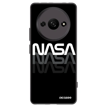 Picasee silikonowe czarne etui na Xiaomi Redmi A3 - NASA Triple