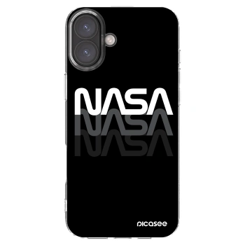 Picasee silikonowe przeźroczyste etui na Apple iPhone 16 Plus - NASA Triple