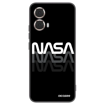 Picasee silikonowe czarne etui na Motorola Moto G85 - NASA Triple