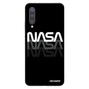 Picasee silikonowe przeźroczyste etui na Xiaomi Mi 9 - NASA Triple