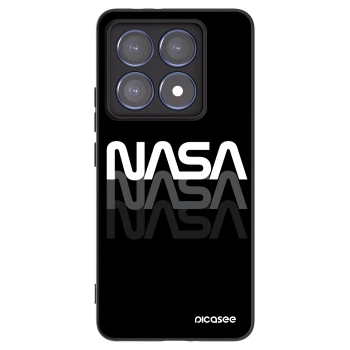 Picasee silikonowe czarne etui na Xiaomi 14T Pro - NASA Triple