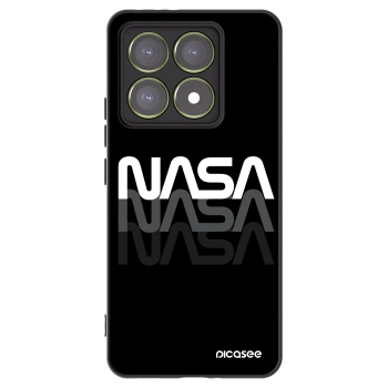 Picasee silikonowe czarne etui na Xiaomi 14T - NASA Triple