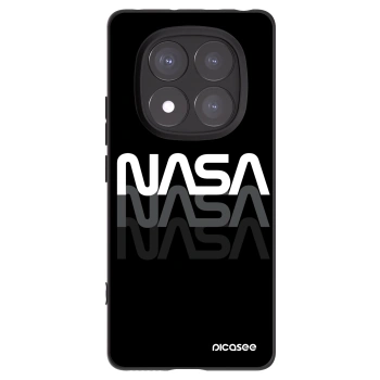 Picasee silikonowe czarne etui na Xiaomi Redmi Note 14 Pro+ 5G - NASA Triple
