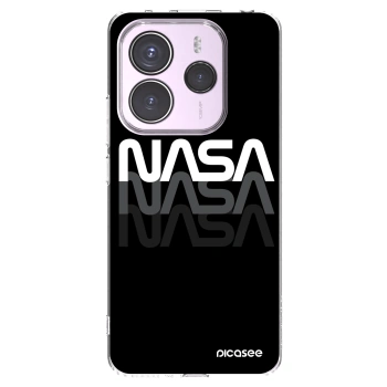 Picasee silikonowe przeźroczyste etui na Xiaomi Redmi Note 14 5G - NASA Triple