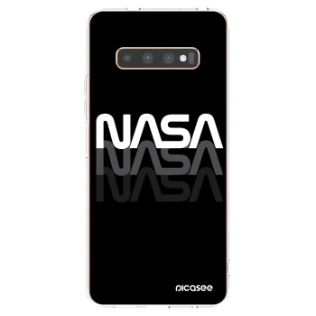 Picasee silikonowe przeźroczyste etui na Samsung Galaxy S10 Plus G975 - NASA Triple