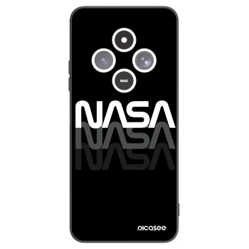 Picasee silikonowe czarne etui na Xiaomi Redmi 14C - NASA Triple
