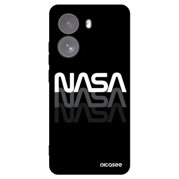 Picasee silikonowe czarne etui na Xiaomi Poco X7 - NASA Triple