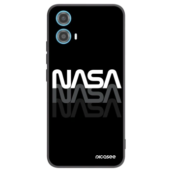Picasee silikonowe czarne etui na Motorola Moto G34 5G - NASA Triple