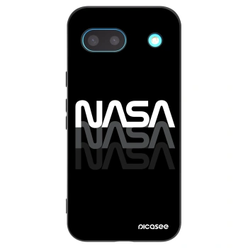 Picasee silikonowe czarne etui na Google Pixel 8a - NASA Triple