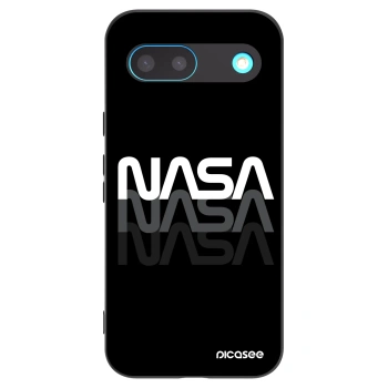 Picasee silikonowe czarne etui na Google Pixel 8 - NASA Triple