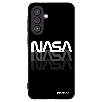 Picasee silikonowe czarne etui na Samsung Galaxy A36 5G - NASA Triple