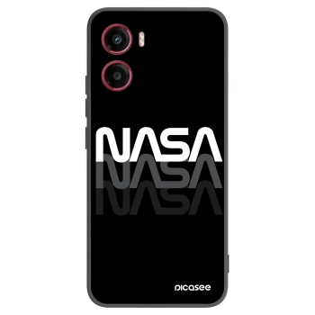 Picasee silikonowe czarne etui na Motorola Moto G05 - NASA Triple