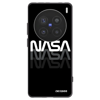 Picasee silikonowe czarne etui na Vivo X200 Pro - NASA Triple