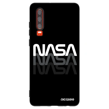 Picasee silikonowe czarne etui na Huawei P30 - NASA Triple