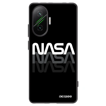 Picasee silikonowe czarne etui na Xiaomi Poco F7 5G - NASA Triple