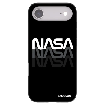 Picasee silikonowe czarne etui na Apple iPhone Air - NASA Triple