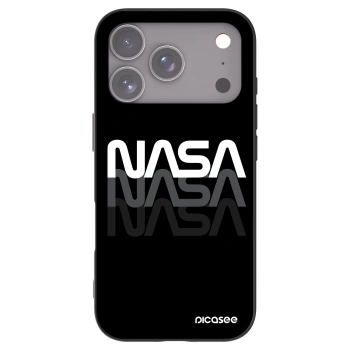 Picasee silikonowe czarne etui na Apple iPhone 17 Pro - NASA Triple