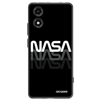 Picasee silikonowe czarne etui na Motorola Moto E14 - NASA Triple