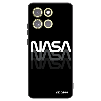 Picasee silikonowe czarne etui na Motorola Moto G86 5G - NASA Triple