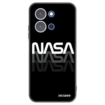 Picasee silikonowe czarne etui na Xiaomi Redmi 15C 4G - NASA Triple