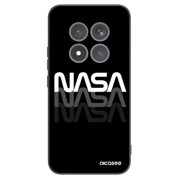 Picasee silikonowe czarne etui na Xiaomi Redmi Note 15 Pro+ - NASA Triple