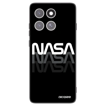 Picasee silikonowe czarne etui na Motorola Edge 60 Fusion - NASA Triple